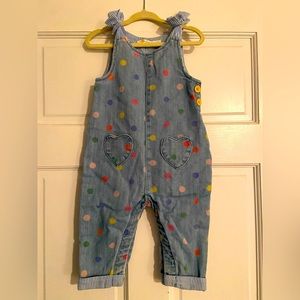 Baby Boden Polka Dot Overalls